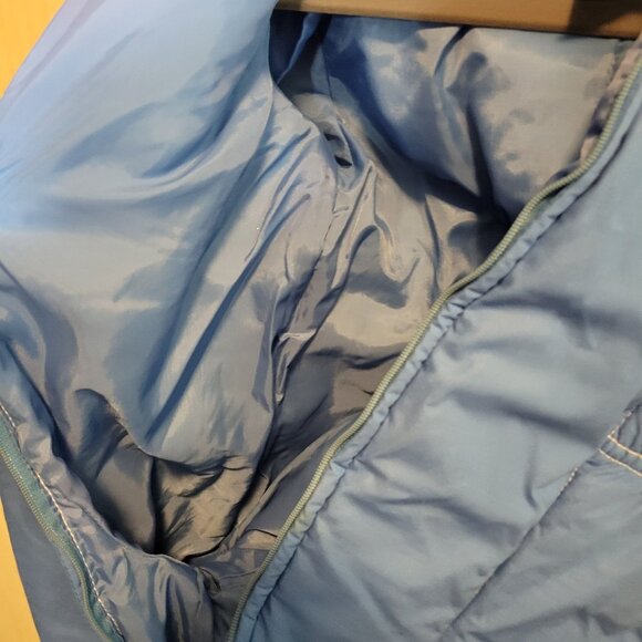 Vintage Pierre Cardin Baby Snowsuit Blue Size 18 Nylon Polyester Cotton Blend Wi - Picture 5 of 7